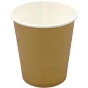 Стакан бумажный 1сл. SP9S 200/260мл цвет Крафт (250+15) Для горячих напитков СкандиПакк (х50/1000)