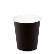 Стакан бумажный 1сл. SP9, 200/260мл цвет Черный Для горячих напитков СкандиПакк (х50/1000)
