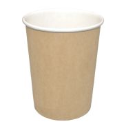 Стакан бумажный 1сл. SP12, 300/355мл цвет Крафт (257+18) Для горячих напитков (х50/1000)