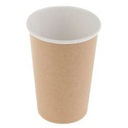 Стакан бумажный 1сл. SP12, 300/355мл цвет Крафт (280+24) Для горячих напитков СкандиПакк (х50/1000)