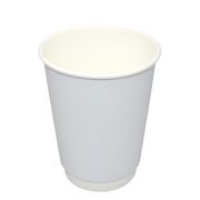 Стакан бумажный 2сл. DW12, 300/355мл цвет Белый Для горячих напитков (х25/500)