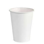 Стакан бумажный 1сл. SP12, 300/355мл цвет Белый (245+20) Для горячих напитков (х50/1000)