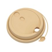 Крышка матовая D=90мм TL90 Закрыв. носик ПП цвет Крафт ОЗЛП/ВЗЛП (х50/1000)