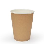 Стакан бумажный 1сл. SP12, 300/355мл цвет Крафт (245+20) Для горячих напитков (х50/1000)
