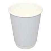 Стакан бумажный 2сл. DW12, 300/355мл цвет Белый Для горячих напитков (х25/500)