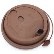 Крышка матовая D=90мм TL90 Закрыв. носик ПП цвет Коричневый ОЗЛП/ВЗЛП (х50/1000)
