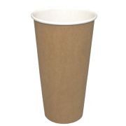 Стакан бумажный 1сл. SP20S 500/637мл цвет Крафт Для горячих напитков СкандиПакк (х50/600)