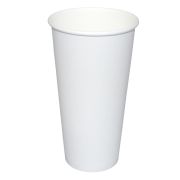 Стакан бумажный 1сл. SP20S 500/600мл цвет Белый Для горячих напитков (х45/900)