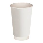 Стакан бумажный 2сл. DW16, 400/473мл цвет Белый Для горячих напитков СкандиПакк (х18/432)