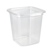 Контейнер «Квадрат стакан» без крыш. квадрат. ПЭТ СпК-0909, 400мл 93х93х92мм цвет прозр. СТП (х50/500)