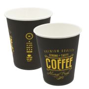Стакан бумажный 1сл. SP9, 200/260мл «Always Fresh» черный (190+15) Для горячих напитков (х50/1000)