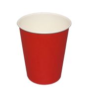 Стакан бумажный 1сл. SP12, 300/355мл цвет Красный (245+20) Для горячих напитков (х50/1000)