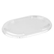 Крышка для контейнера «восьмерка» ПЭТ СпК-1409К 146х97х11мм цвет прозр. СТП (х900)