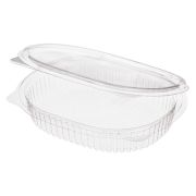 Контейнер с совмещ. крыш. овал. ПЭТ РКС-250 (ОП)(Т), 250мл 159x130x29мм цвет Прозрачный Комус (х400)