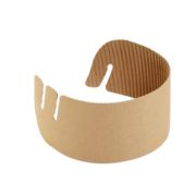Манжет на 2х слойный стакан цвет Крафт 270х55мм DoECO (х100/1100)