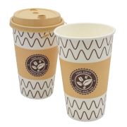Стакан бумажный 1сл. SP16, 400/473мл «Зиг заг» (х50/1000)