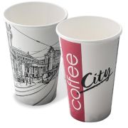 Стакан бумажный 1сл. SP16, 400/473мл «Сити» (х50/1000)