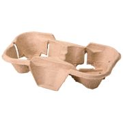 Держатель для 2х стаканов цвет Крафт Пульперкартон СОЭМЗ (х150)