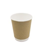 Стакан бумажный 2сл. DW9, 200/260мл цвет Крафт Для горячих напитков СкандиПакк (х26/780)