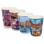 Стакан бумажный 2сл. DW12, 300/355мл «Биг Сити Лайф» (выборочный микс дизайнов) (х20/400)