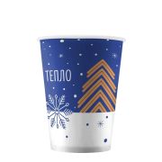 Стакан бумажный 1сл. SP12, 300/355мл «Тепло» НГ Для горячих напитков (х50/1000)