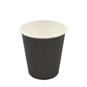 Стакан бумажный 1сл. SP9, 200/260мл цвет Черный Для горячих напитков Экопак (х50/1000)