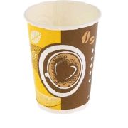 Стакан бумажный 1сл. SP9S 200/260мл «Кофе с собой» 230+15 Для горячих напитков СкандиПакк (х50/1000)