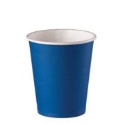 Стакан бумажный 1сл. SP9, 200/260мл «Синий» (190+15) Для горячих напитков (х50/1000)