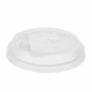 Крышка (тип А/сборная) матовая D=90мм TL90 С откр. питейником с заглушкой прозр. «пробка» цвет Белый ОЗЛП/ВЗЛП (х50/600)