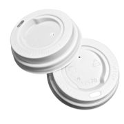 Крышка D=70мм TL70 Открытый питейник цвет Белый Грав (х100/1000)