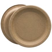 Тарелка бумажная D=205мм цвет Крафт с бортом (х50/500)