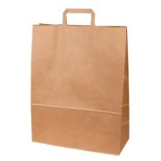 Пакет бумажный с плоскими ручками 350х150х450мм 70г/м2 цвет Крафт (х1/250)