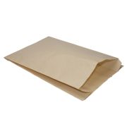 Пакет бумажный с плоским дном 110х50х470мм 40г/м2 гладкий, полосатый цвет Крафт Экопак (х100/2500)