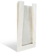 Пакет бумажный с окном и плоским дном 120(50)х60х300мм ВПМ 40г/м2 цвет Белый (х2000)