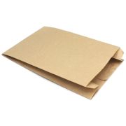 Пакет бумажный с плоским дном 140х70х390мм цвет Крафт (х1/2000)