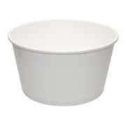 Контейнер бумажный круглый 330мл D=114мм цвет Белый (х1/500)