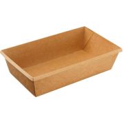 Контейнер бумажный без крыш. 800мл 200x120x55мм OneClick Bottom 800/b цвет Крафт (х50/300)