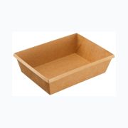 Контейнер бумажный без крыш. 500мл 160х120х45мм OneClick Bottom 500/b цвет Крафт (х400)