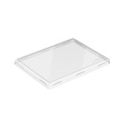 Крышка для бумажного контейнера 200х150мм OneClick Lid 1000/0 для 1000 мл Низкая цвет прозр. (х300)
