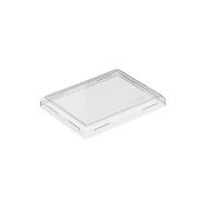 Крышка для бумажного контейнера 135х100мм OneClick Lid 400/0 для 400 мл Низкая цвет прозр. (х600)