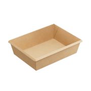 Контейнер бумажный без крыш. 1000мл 200х150х55мм OneClick Bottom 1000/b цвет Крафт (х300)