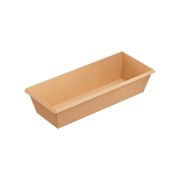 Контейнер бумажный без крыш. 700мл 215x85x50мм OneClick Bottom 700/b цвет Крафт (х50/450)