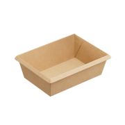 Контейнер бумажный без крыш. 400мл 135х100х45мм OneClick Bottom 400/b цвет Крафт (х600)