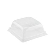 Крышка для бумажного контейнера 114х114х56мм SmartPack для 300 мл Купольная цвет прозр. OSQ (х50/300)