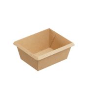Контейнер бумажный без крыш. 250мл 100х85х45мм OneClick Bottom 250/b цвет Крафт (х50/900)