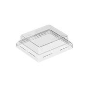 Крышка для бумажного контейнера 100х85х20мм OneClick Lid 250/20 для 250 мл Высокая цвет прозр. (х50/900)