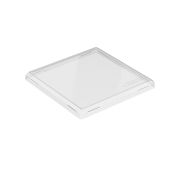 Крышка для бумажного контейнера 165х165х0мм OneClick lid 950-1250/0 для 950, 1250 мл Низкая цвет прозр. (х300)