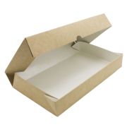 Контейнер бумажный «на вынос» 1450мл 260х150х40мм TABOX PRO без окна цвет Крафт OSQ (х125)