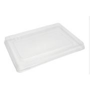 Крышка для бумажного контейнера 155х110х13.5мм OpSalad для 400/450 мл Плоская цвет прозр. DoECO (х50/800)