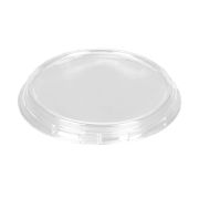 Крышка для бумажного контейнера D=152мм Низкая плоская 750 мл ПС Низкая плоская цвет Прозрачный Инлайн (х540)
